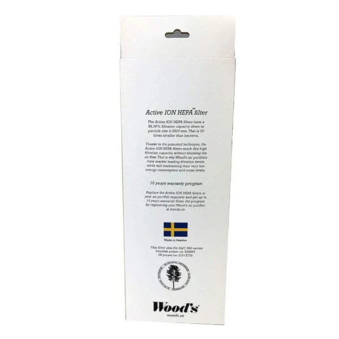 Filtru ION HEPA activ de schimb pentru Woods AL310 / AL310 FC Filtru ION HEPA activ de schimb pentru Woods AL310 / AL310 FC