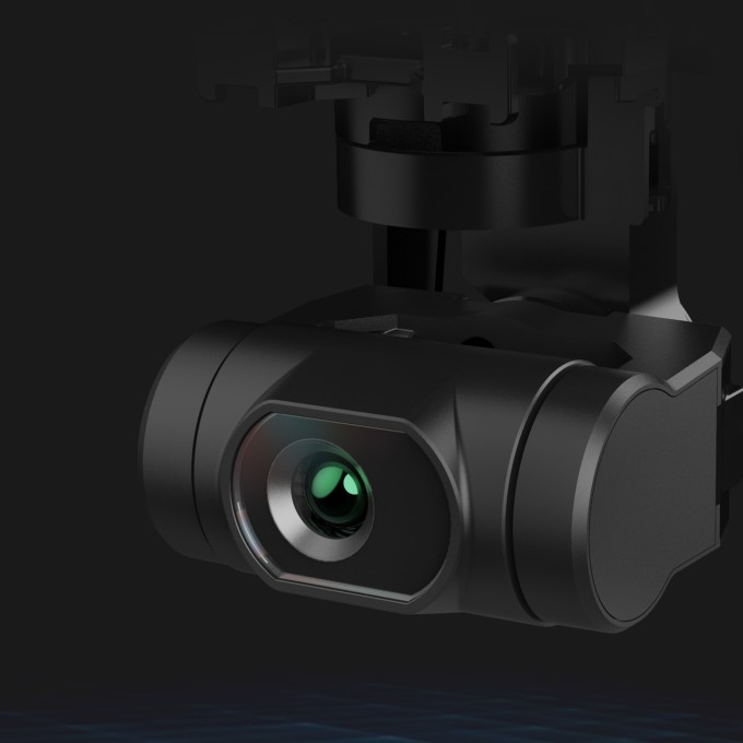 Dron AERIUM Hubsan Blackhawk 2 GPS 4K Combo negru - 2 baterii