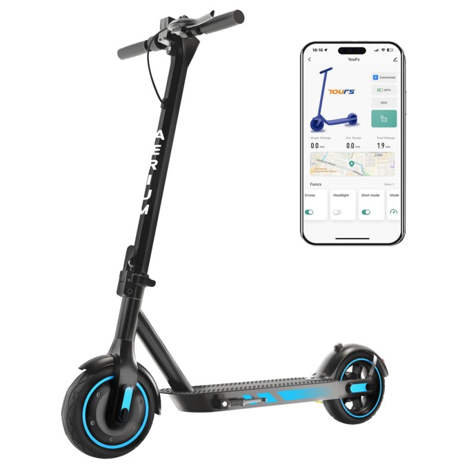 Trotinetă electrică AERIUM MaxRide T500 albastră Trotinetă electrică AERIUM MaxRide T500 albastră